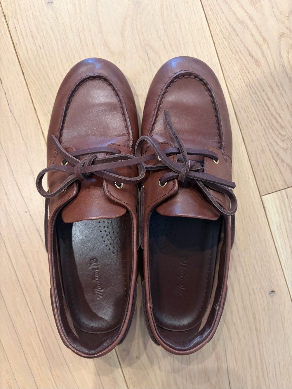 Leather Boat Shoe - Madewell, only worn once
